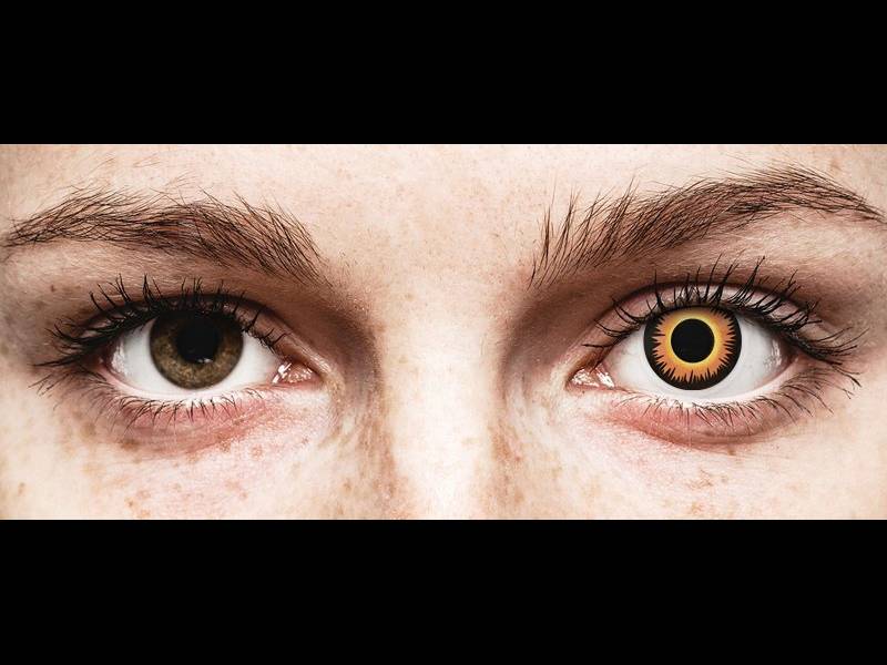 ColourVUE Crazy Lens - Orange Werewolf - uden styrke (2 linser)
